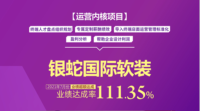 【喜报】博天国际《运营内核项目》助力银蛇国际软装7月业绩目标超额达成